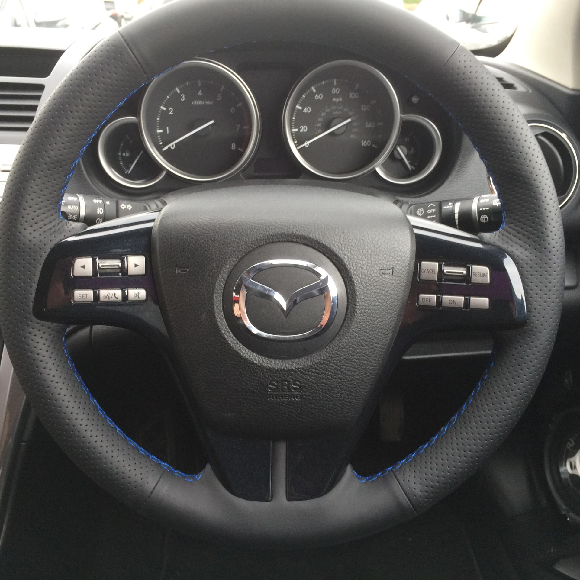Mazda 6 Forum • Nowa skóra na kierownicy + nowy mieszek