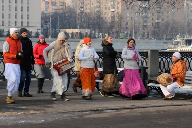 Hare Kryszna w Parku Gorkiego, Moskwa